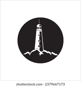 LIGHTHOUSE ICON VECTOR ILLUSTRATION SYMBOL DESIGN