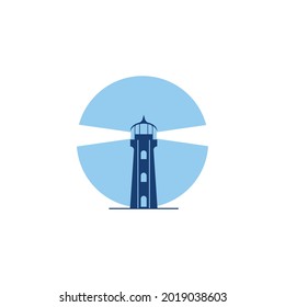 lighthouse icon vector illustration template design