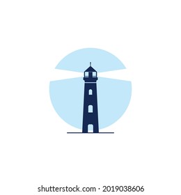 lighthouse icon vector illustration template design
