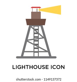 Lighthouse icon vector isolated on white background for your web and mobile app design, Lighthouse logo concept