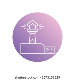 Lighthouse icon vector stock illustration