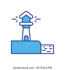 Lighthouse icon vector stock illustration