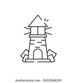 Lighthouse Icon vector stock illustration