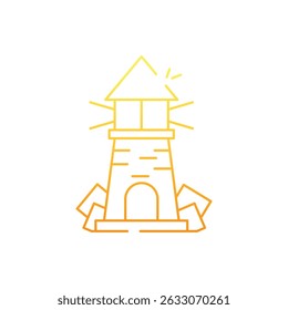 Lighthouse Icon vector stock illustration