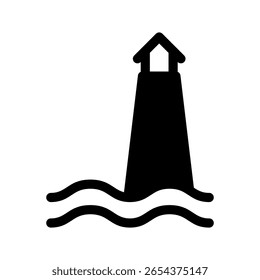 Ilustração de design de símbolo de vetor de ícone de farol