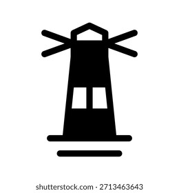Leuchtturm-Symbol, Vektorsymbol, Entwurfsgrafik