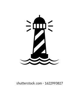 Lighthouse icon vector for web design illustration.