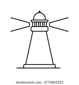 Lighthouse icon with white background
