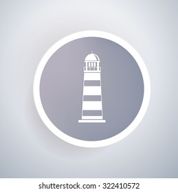 Lighthouse icon,clean vector