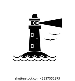 Lighthouse icons design. isolated on white background. vector illustration