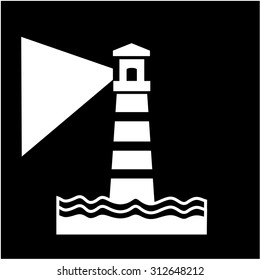 Lighthouse icons vector.