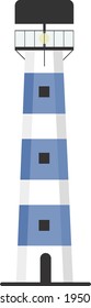 Lighthouse, illustration, vector on white background.