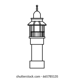 Lighthouse isolated symbol