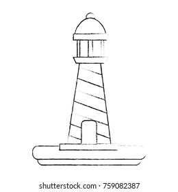 Lighthouse isolated symbol