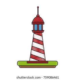 Lighthouse isolated symbol