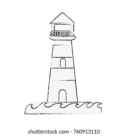 Lighthouse isolated symbol