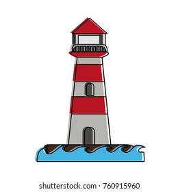 Lighthouse isolated symbol