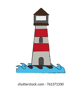 Lighthouse isolated symbol
