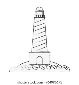 Lighthouse isolated symbol