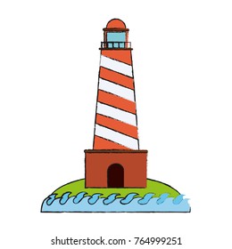 Lighthouse isolated symbol