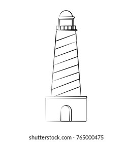 Lighthouse isolated symbol