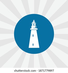 lighthouse isolated vector icon. sea design element