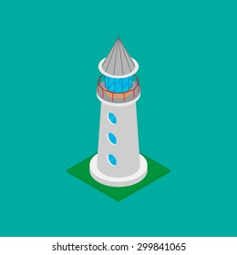 lighthouse isometric