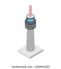 Lighthouse isometric icon