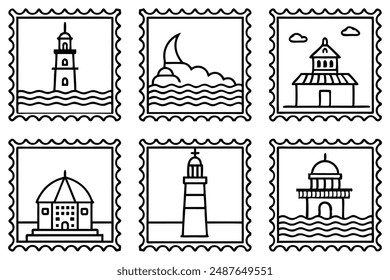 Lighthouse Line Art Illustration Techniques Guide for Artists