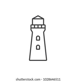 Lighthouse line icon.