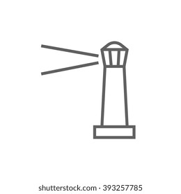 Lighthouse line icon.