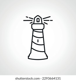 lighthouse line icon. lighthouse outline icon