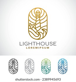 Design-Vorlage für Logos in Leuchthäusern