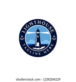 lighthouse logo for business, organization or company