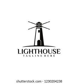 lighthouse logo for business, organization or company