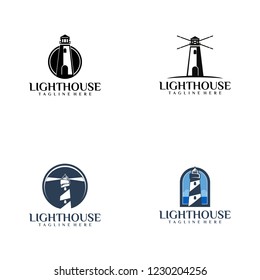 lighthouse logo for business, organization or company