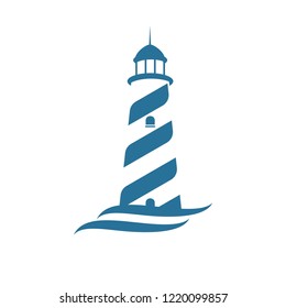 lighthouse logo for business, website logo