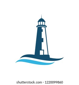 lighthouse logo for business, website logo