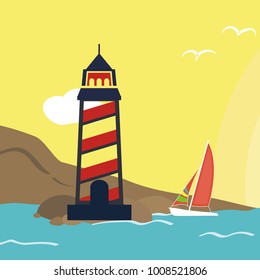 lighthouse logo design