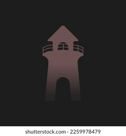 Lighthouse logo design concept vector. Lighthouse building logo template vector
