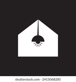 lighthouse logo design icon simple minimalistic.