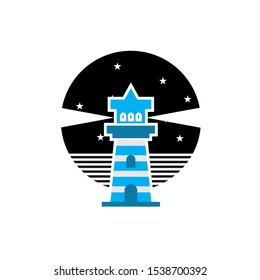 lighthouse logo design inspiration eps 10