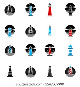 lighthouse logo design inspiration eps 10