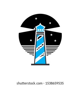 lighthouse logo design inspiration vector