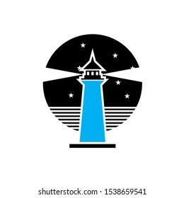 lighthouse logo design inspiration vector
