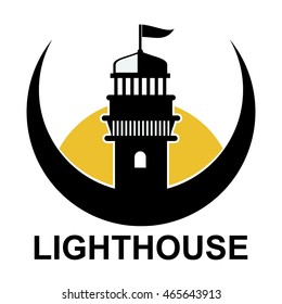 Lighthouse logo design template