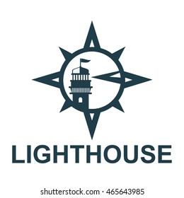 Lighthouse logo design template