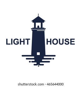 Lighthouse logo design template