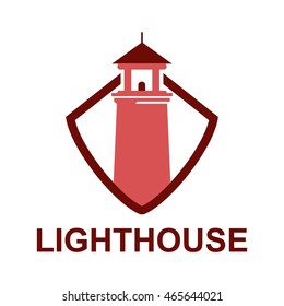 Lighthouse logo design template