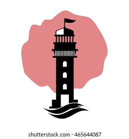 Lighthouse logo design template